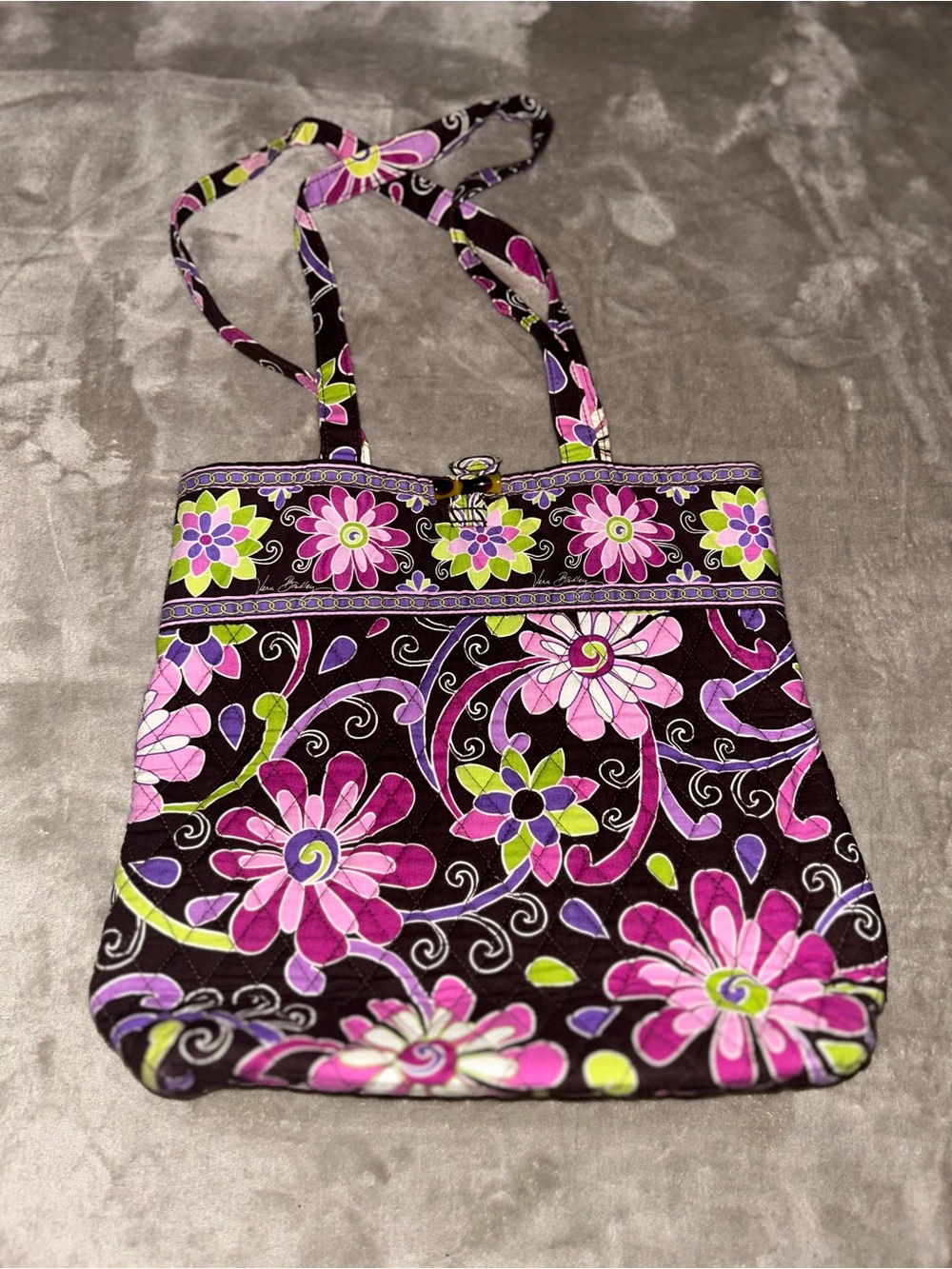 Vera Bradley Purple Punch Floral Tote